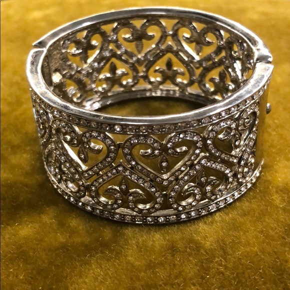 Rhinestone Cuff Bracelet - Picture 2 of 6